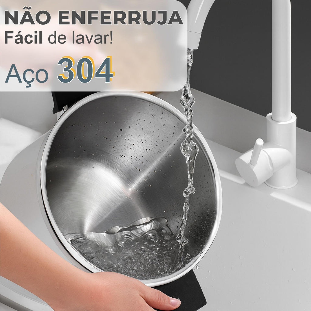 [COMPRE 1 LEVE 2] - KIT Panelas de Pressão TurboChef Aço Inoxidável - Á Prova de Explosões + Brinde: Kit Utensílios