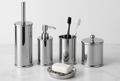 Conjunto 5 Acessórios Banheiro Chrome - Kit Completo