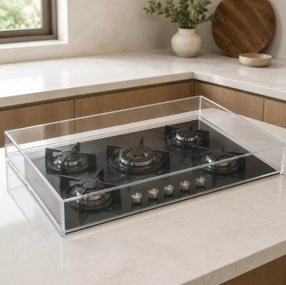 Tampo Para Fogão Cooktop Em Acrílico Cristal