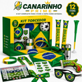 Kit Torcida Brasil Copa 2026 Completo 12 Itens Torcedor (Bandeira Grande e Acessórios)