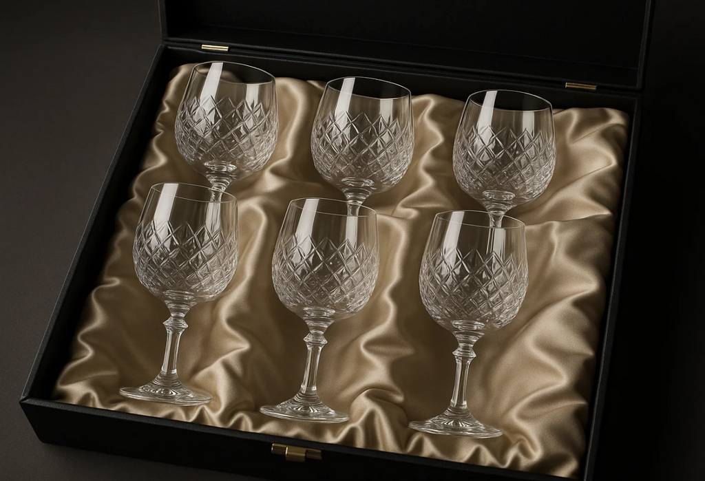 Conjunto 6 Taças Vinho Cristal Premium - 450ml Luxo