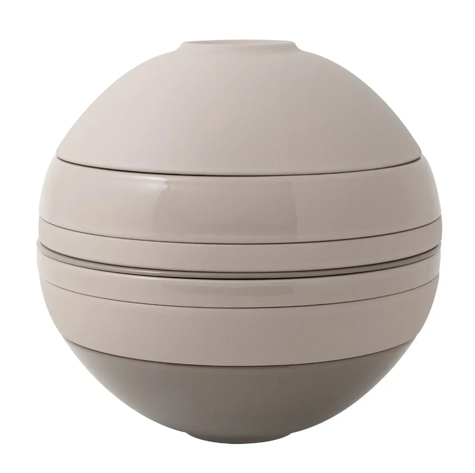 Conjunto de Jantar para 2 Pessoas - La Boule 7 Peças Bege