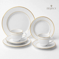 aparelho de jantar 42 peças Jogo de Jantar Porcelana Pratos de Porcelana para Jantar Majesty Gold