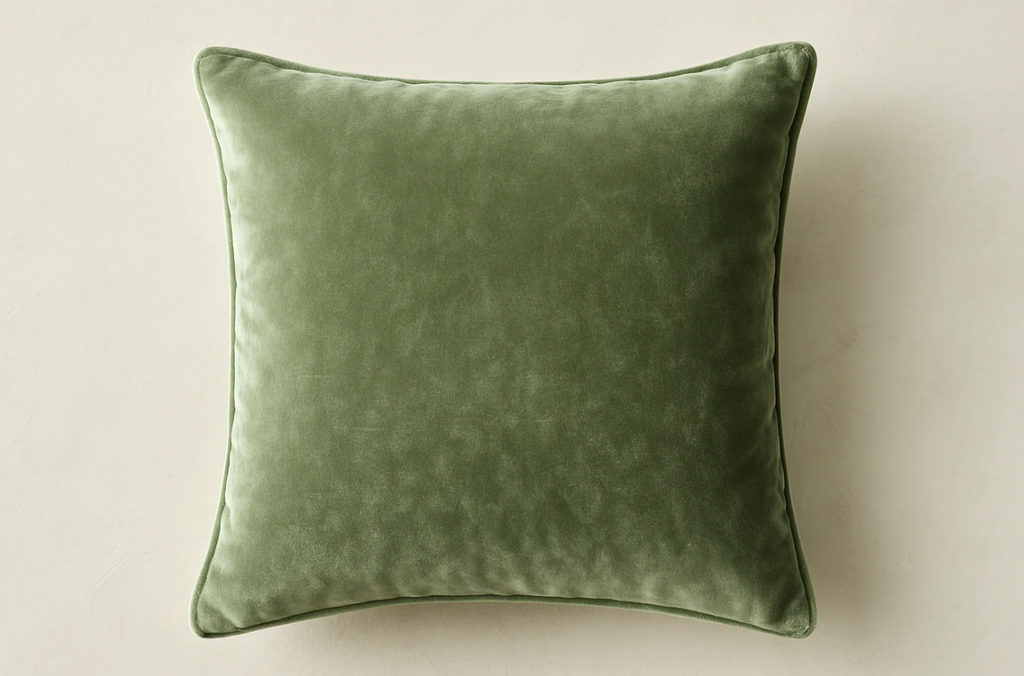 Almofada Decorativa Verde Sage Veludo - 45x45cm 0  (0 Avaliações)