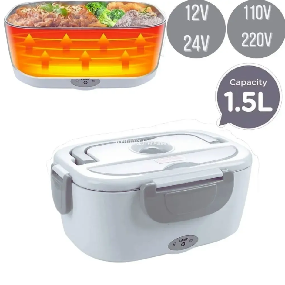 LunchBox Heat™ — Marmita Elétrica Bivolt para Casa e Carro