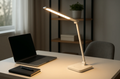 Luminária de Mesa LED Ajustável Touch Branca 45cm