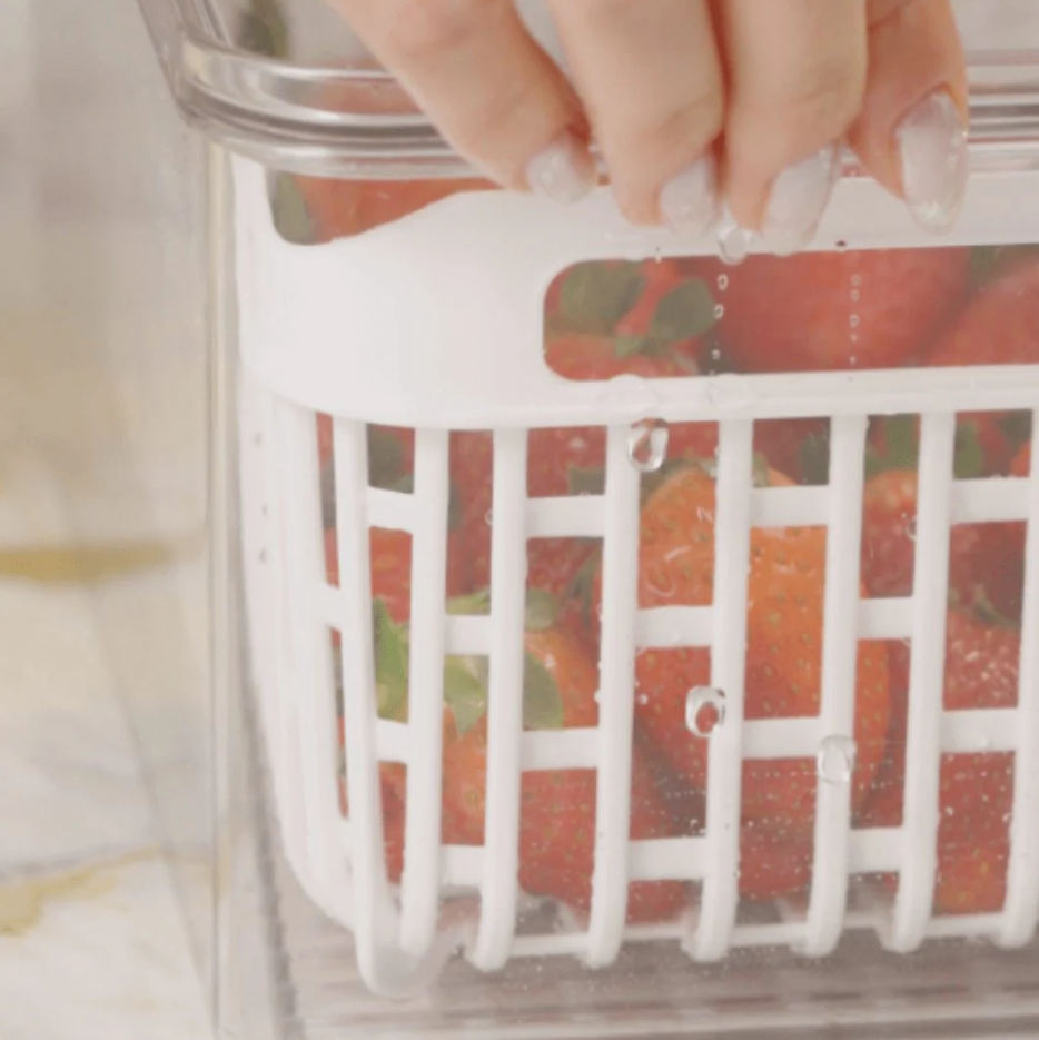 Cesto Organizador de Geladeira Empilhável Dry 3,2 Litros