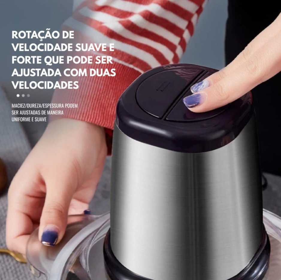 TurboChef Inox™ — Triturador Elétrico de Alimentos 2L Bivolt