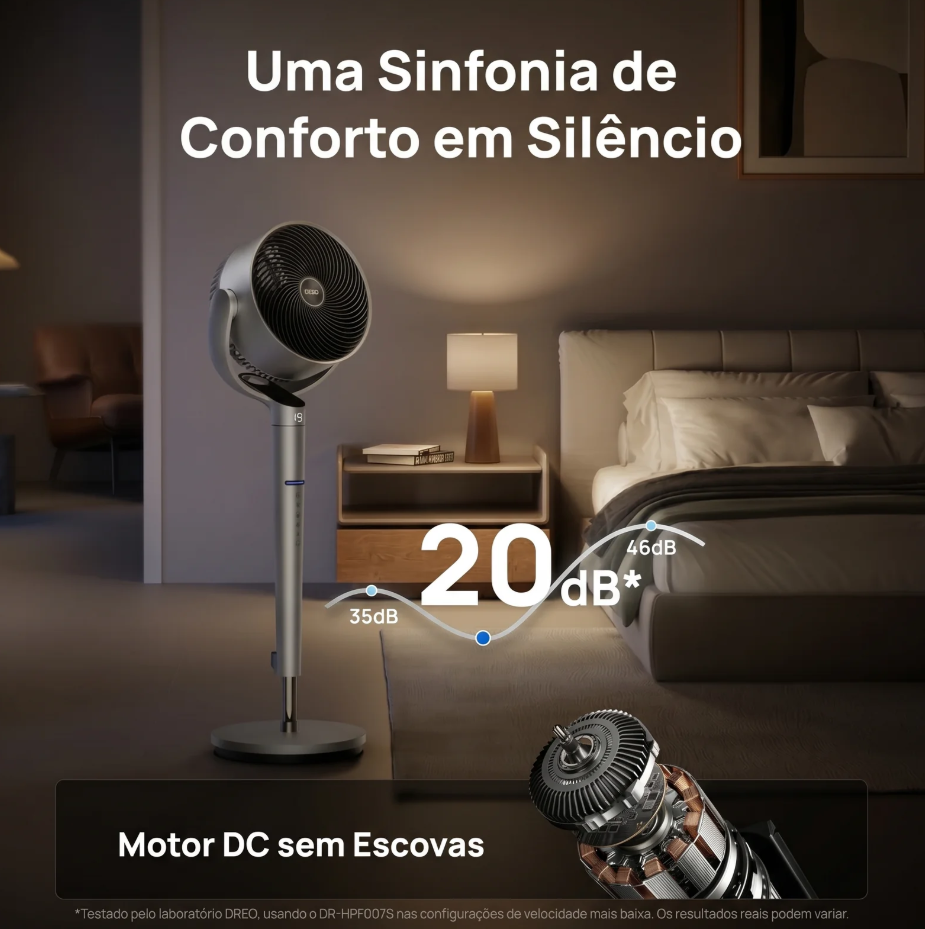 Ventilador TurboWind Wifi + IA Movimento