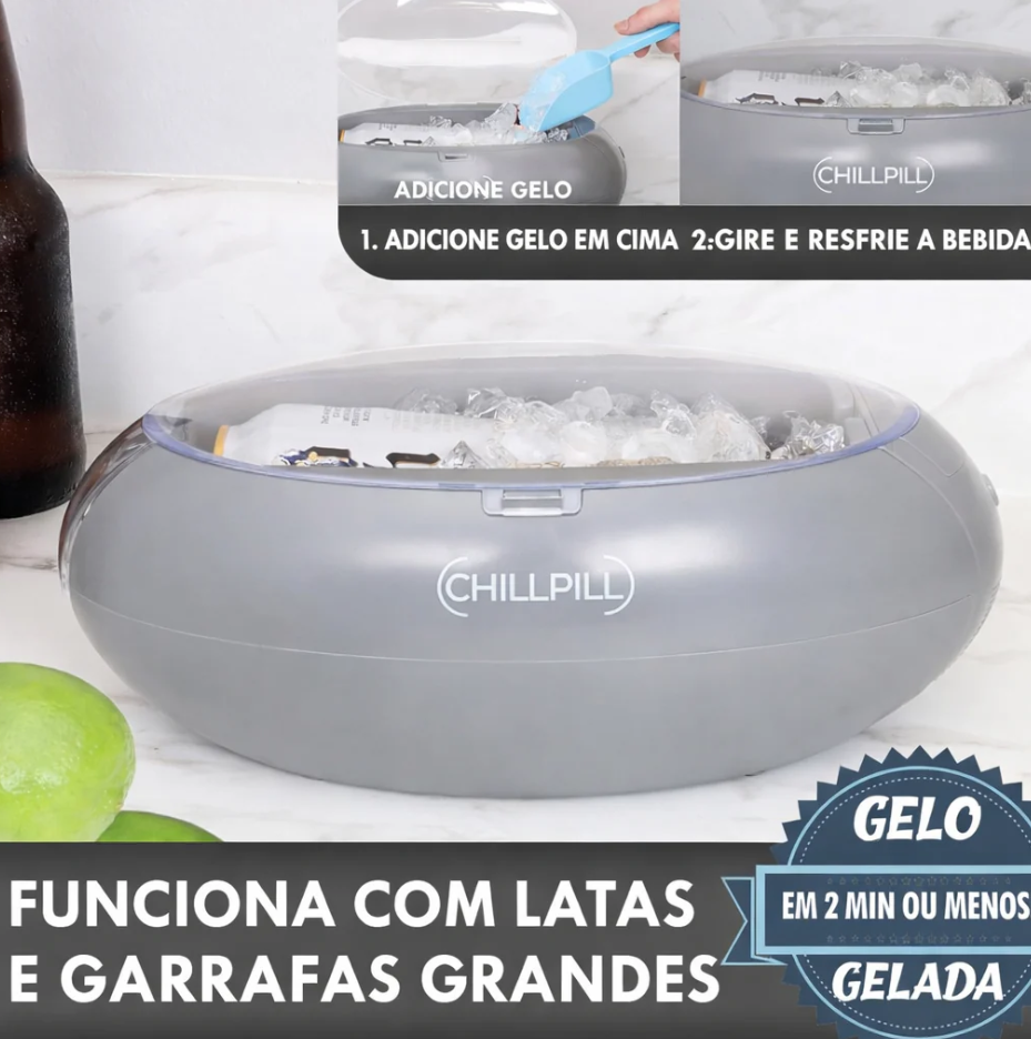 Resfriador portátil instantâneo de bebidas