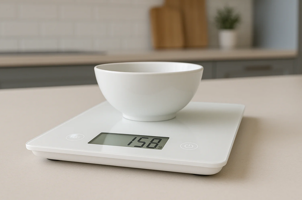 Balança Digital de Cozinha Vidro Temperado LCD 5kg