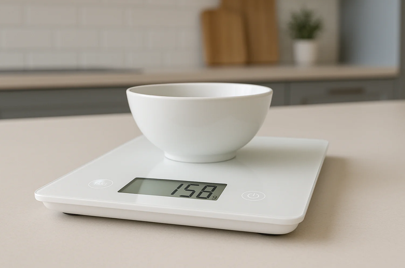 Balança Digital de Cozinha Vidro Temperado LCD 5kg