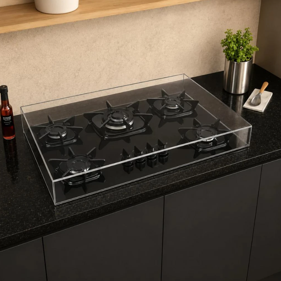 Tampo Para Fogão Cooktop Em Acrílico Cristal