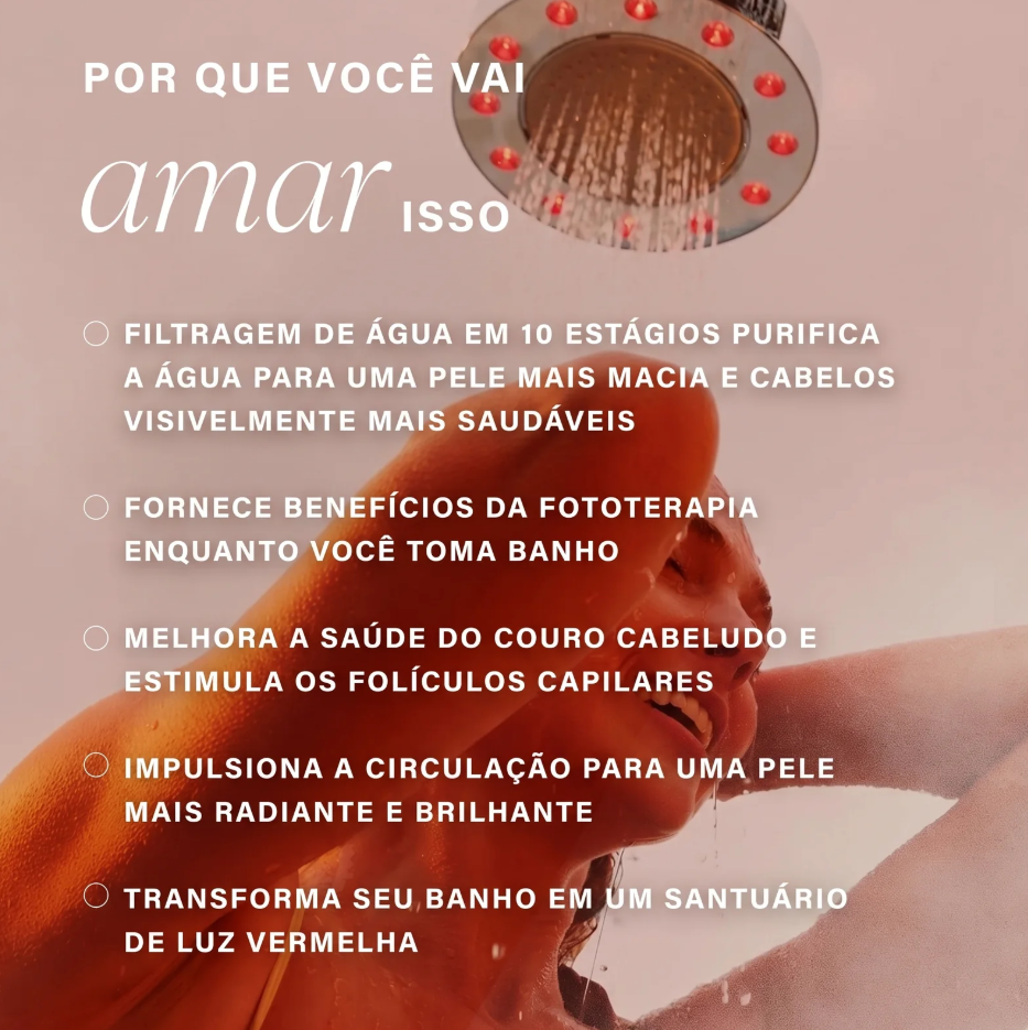 Chuveiro com Filtro e Cromoterapia