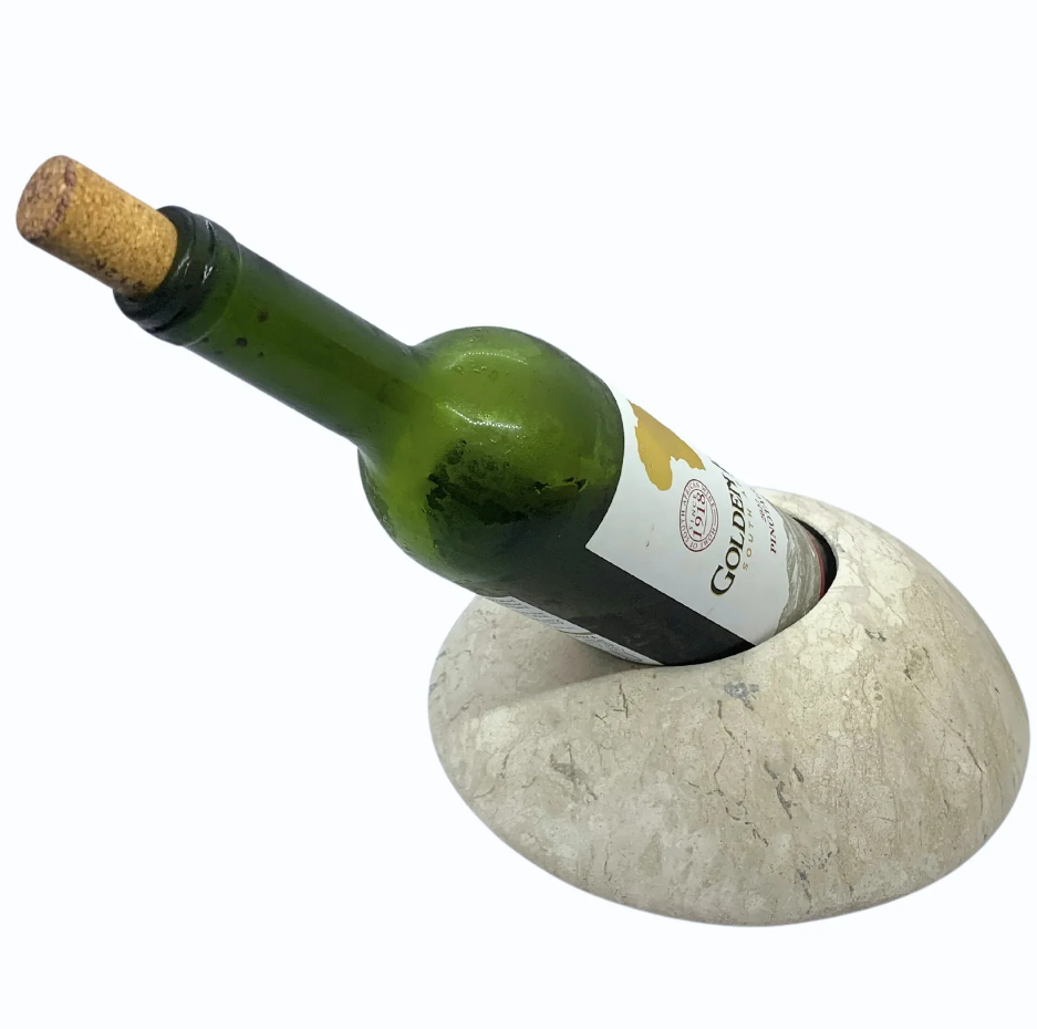 Porta Vinho Artesanal em Mármore Natural - Luxo e Sofisticação