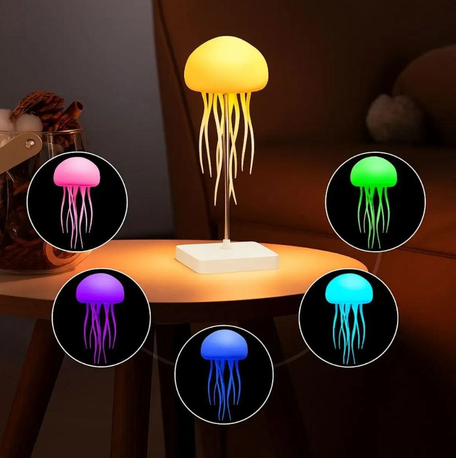Luminária De Mesa Água-viva Led Decorativa