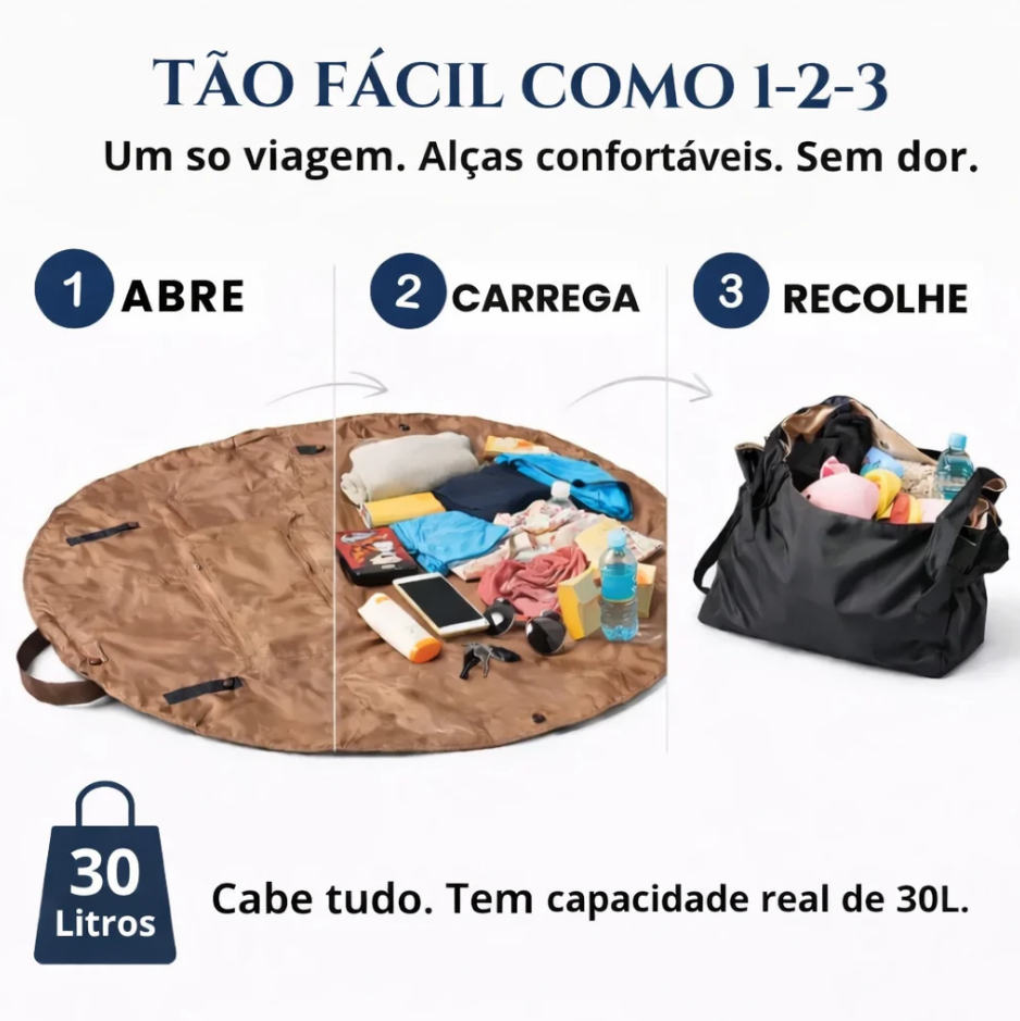 SIMBY™ A bolsa que recolhe tudo em segundos