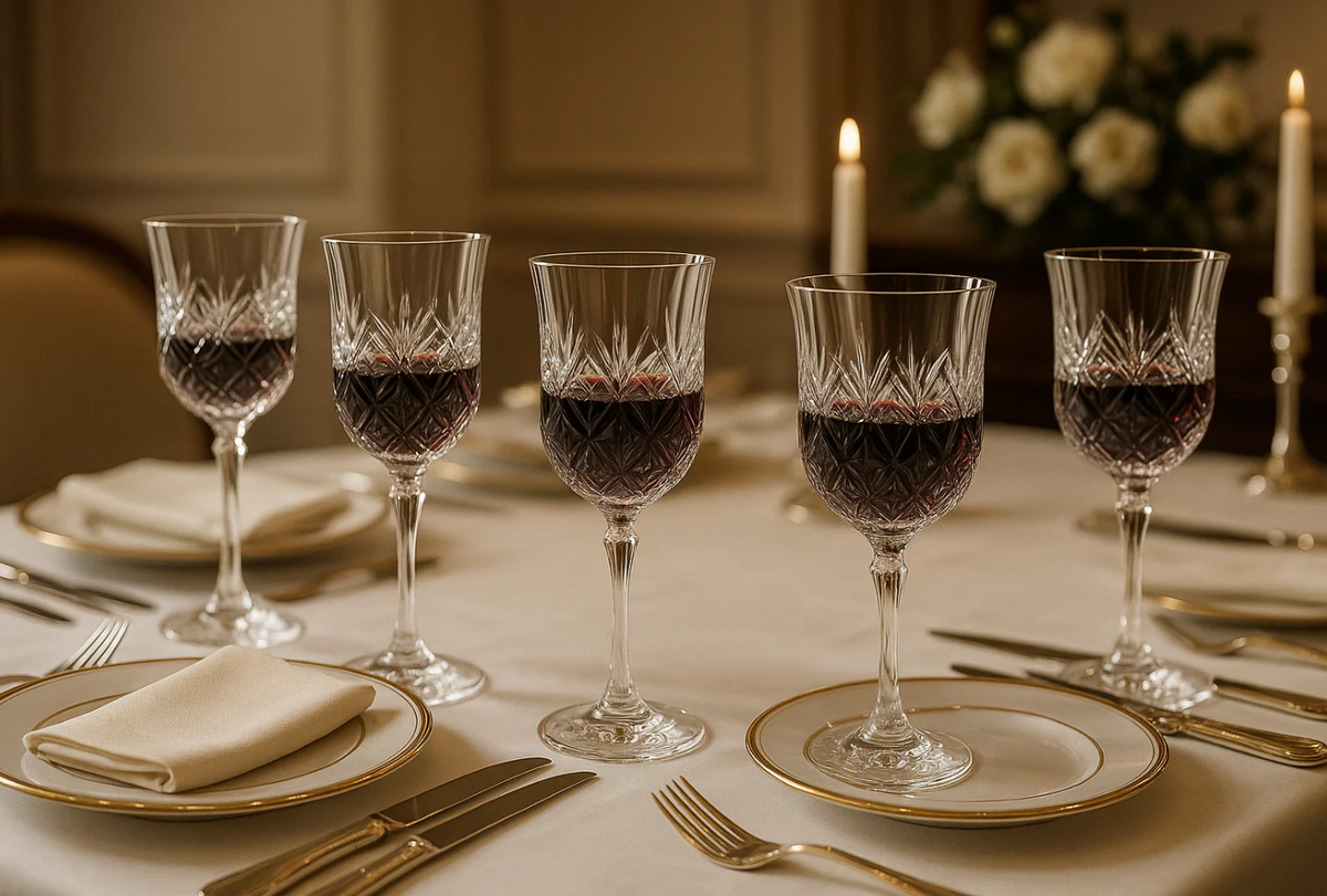 Conjunto 6 Taças Vinho Cristal Premium - 450ml Luxo