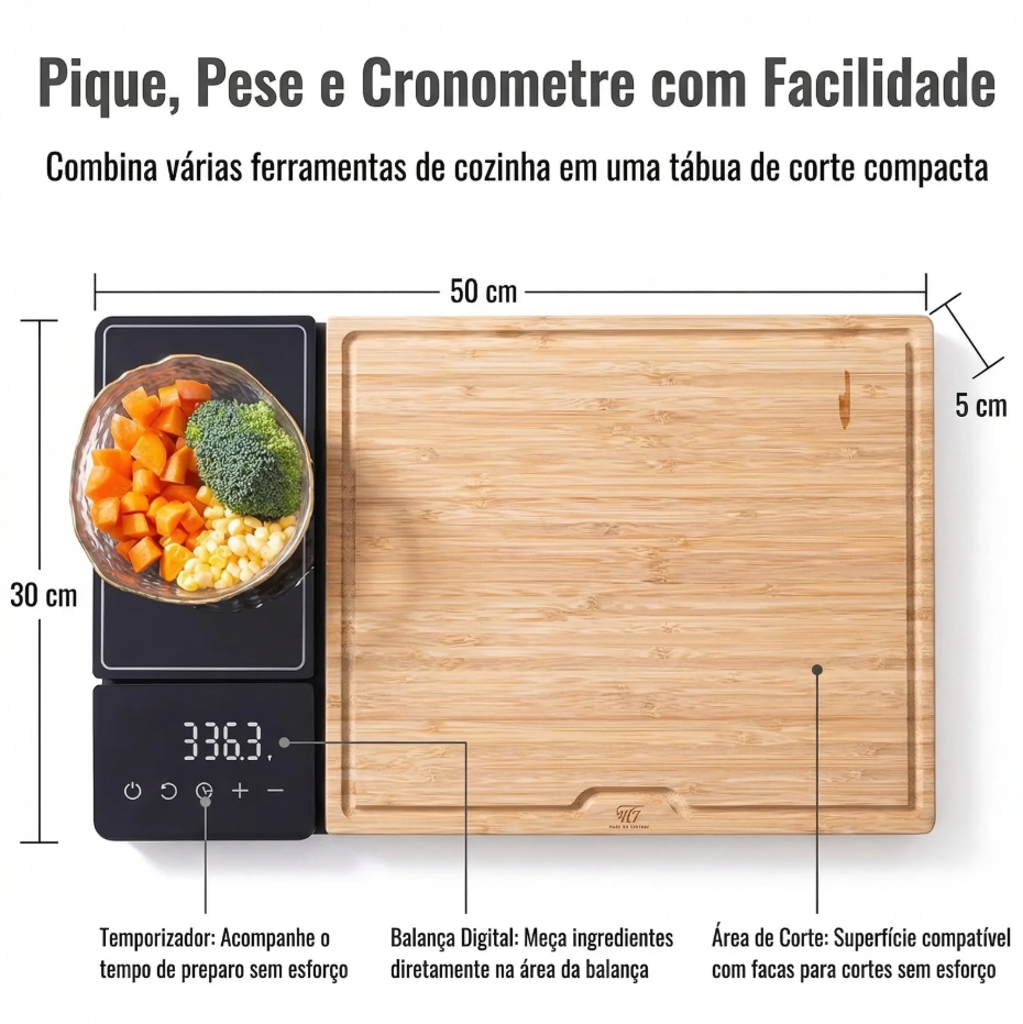 Tábua de Corte Inteligente com Balança