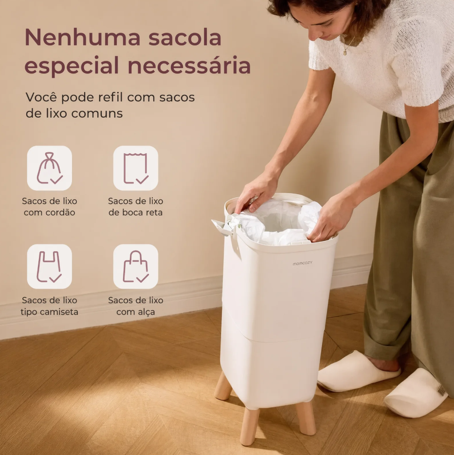 Lixeira Anti Odor com Vedação