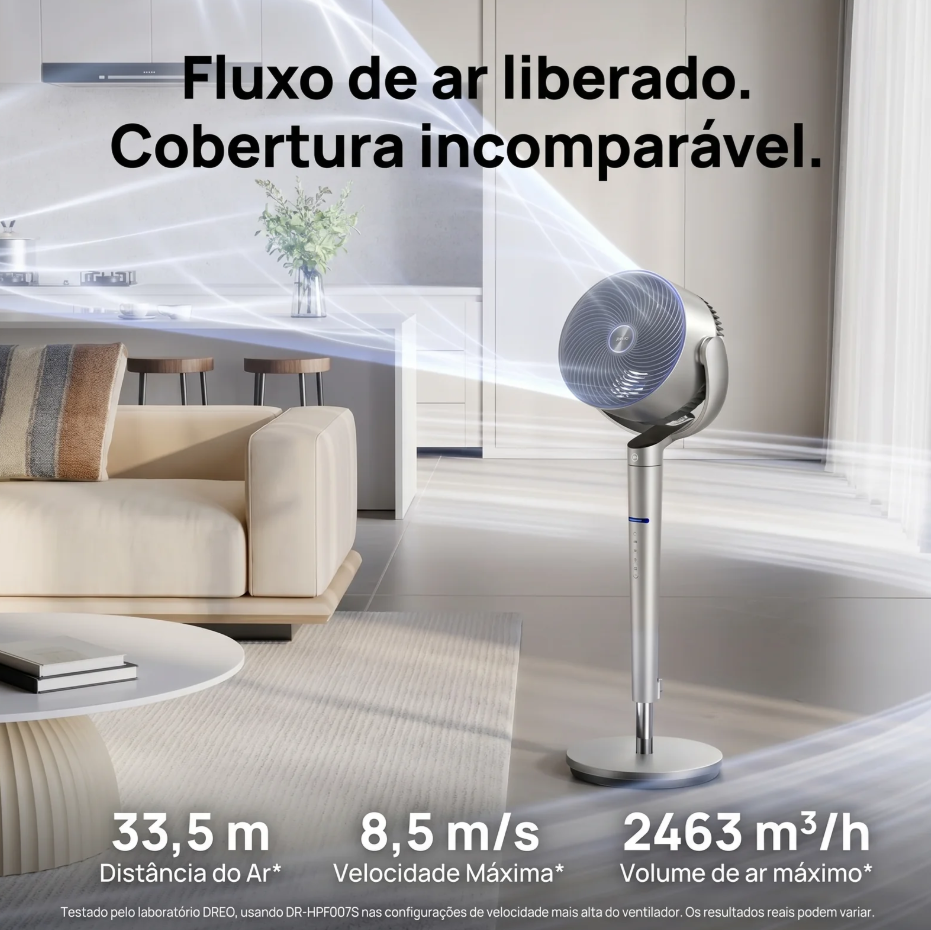 Ventilador TurboWind Wifi + IA Movimento