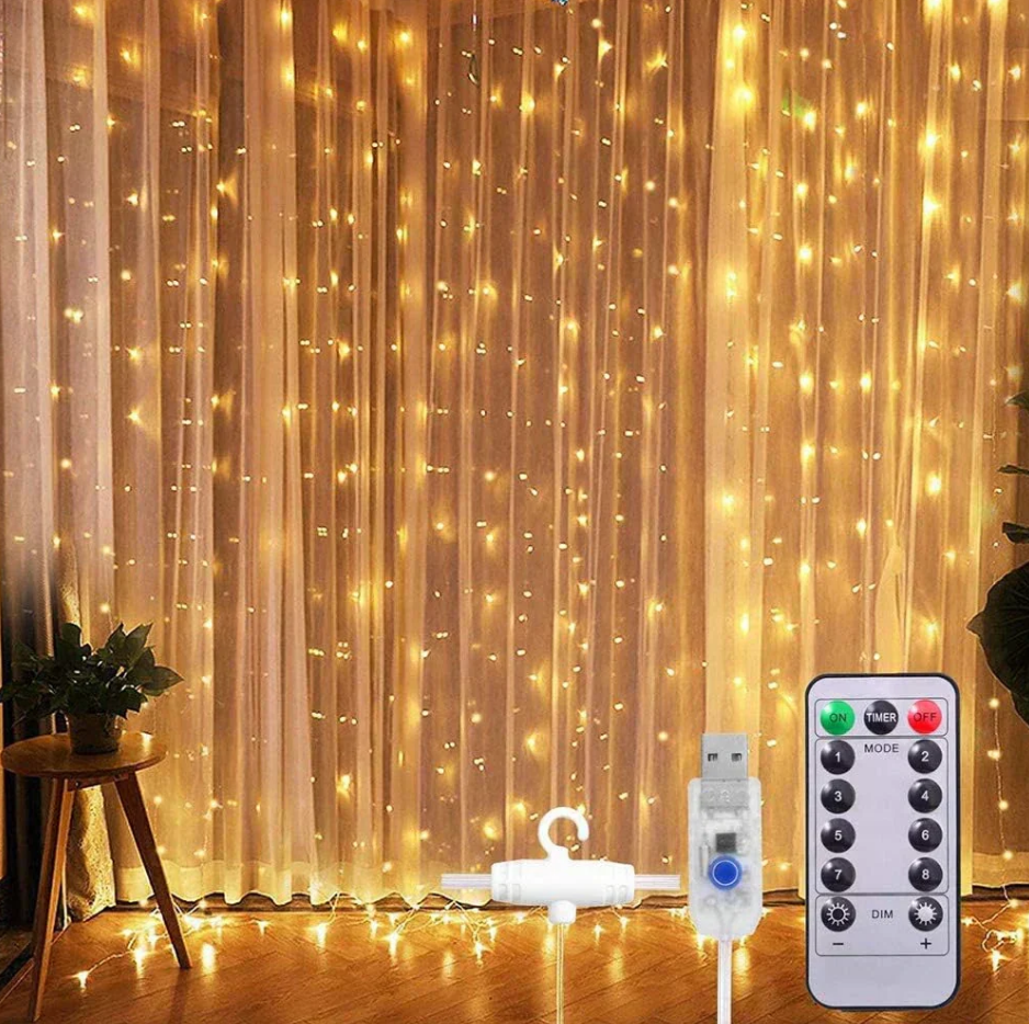 Cortina de Led Diversos 3x3 para o Natal