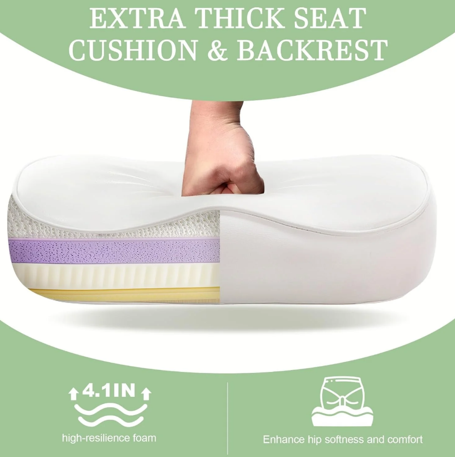 Cadeira ergonômica com pernas cruzadas para escritório em casa