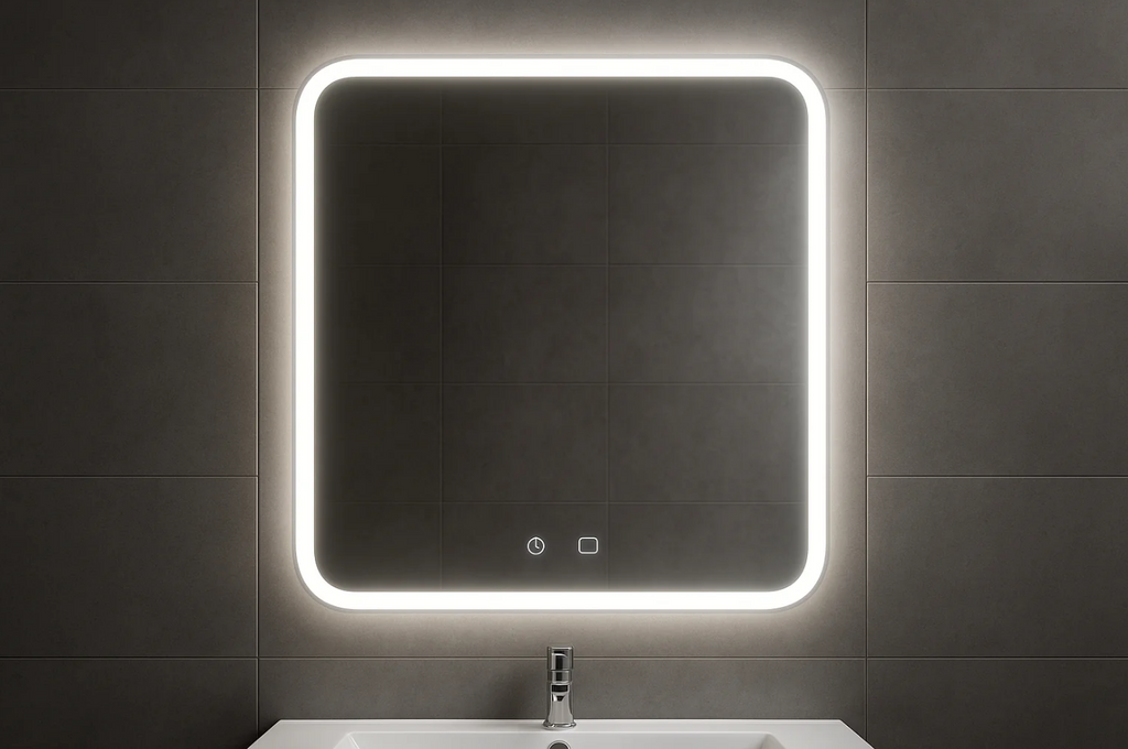 Espelho Banheiro LED 60x80cm - Iluminação Touch Moderno