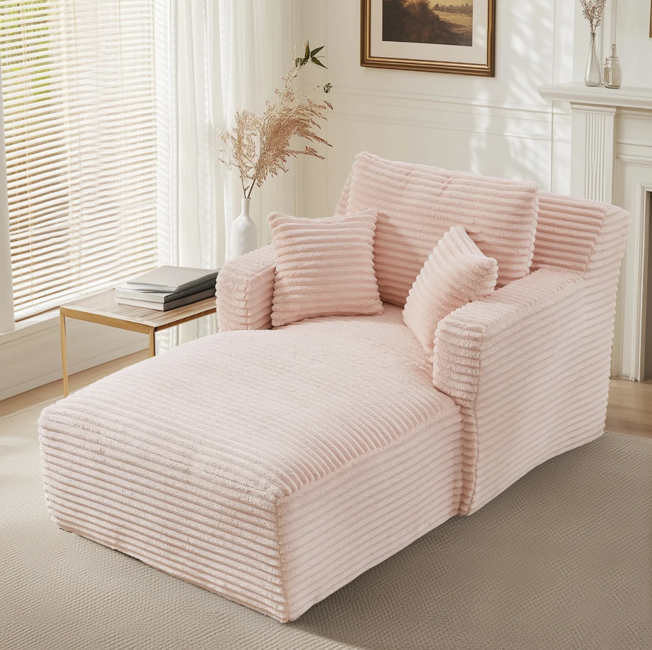 Sofá reclinável moderno com chaise longue