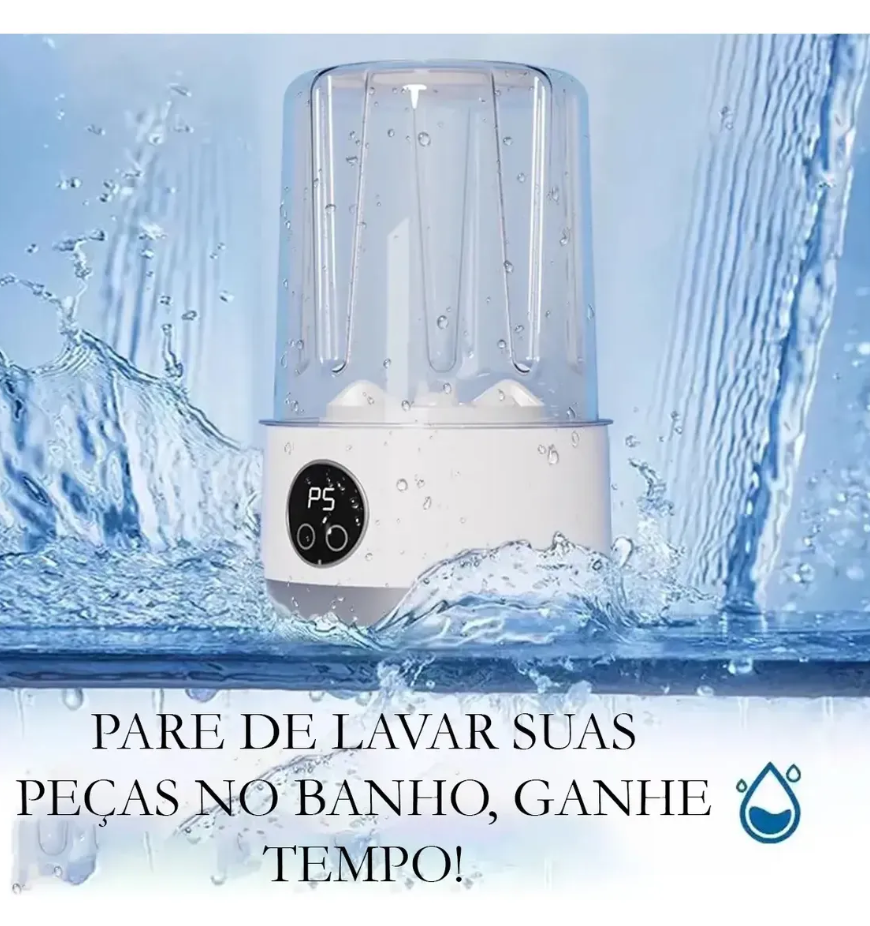 Mini Lava Roupas com Carregamento Usb Portátil aprova de água