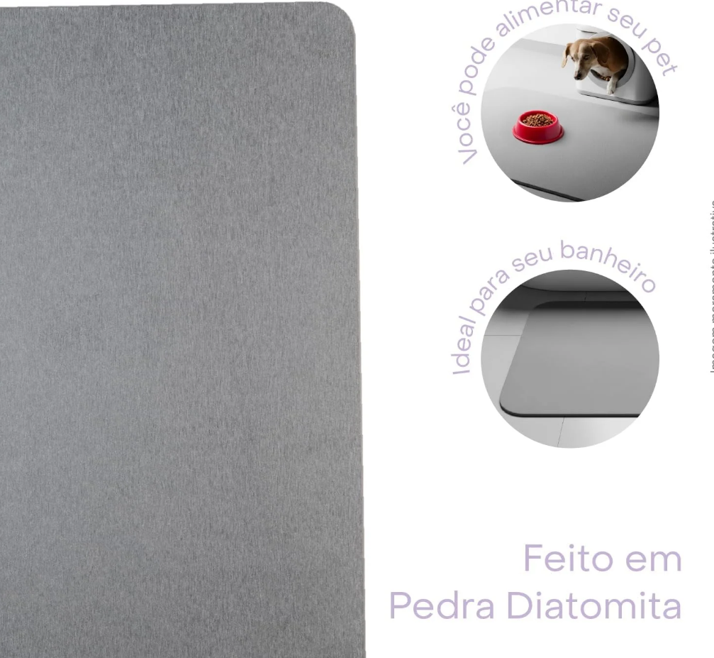 Tapete de Pedra Diatomita para Banheiro