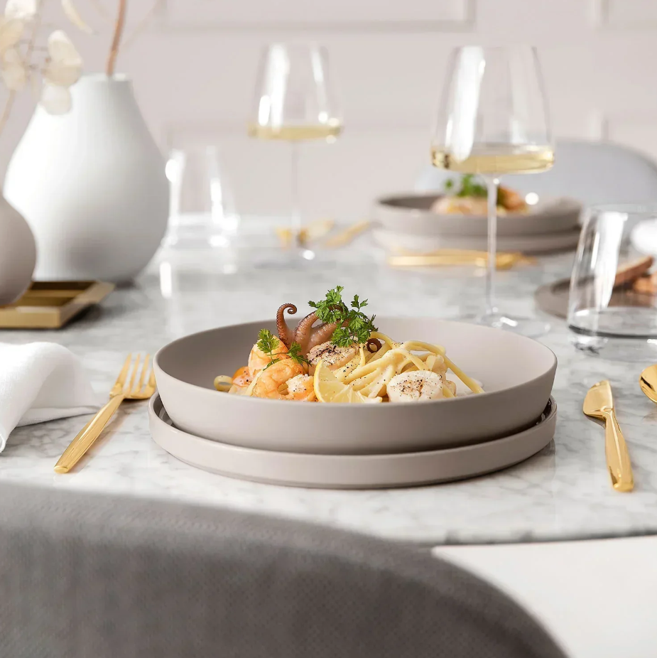 Conjunto de Jantar para 2 Pessoas - La Boule 7 Peças Bege