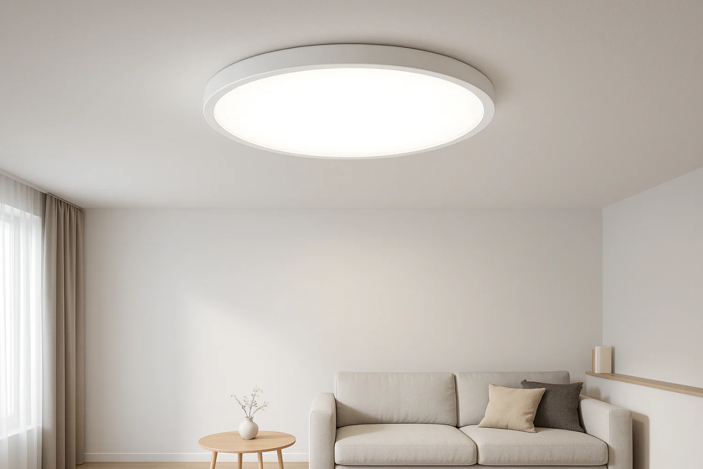 Plafon LED Redondo 40cm Branco Luz Fria Sobrepor