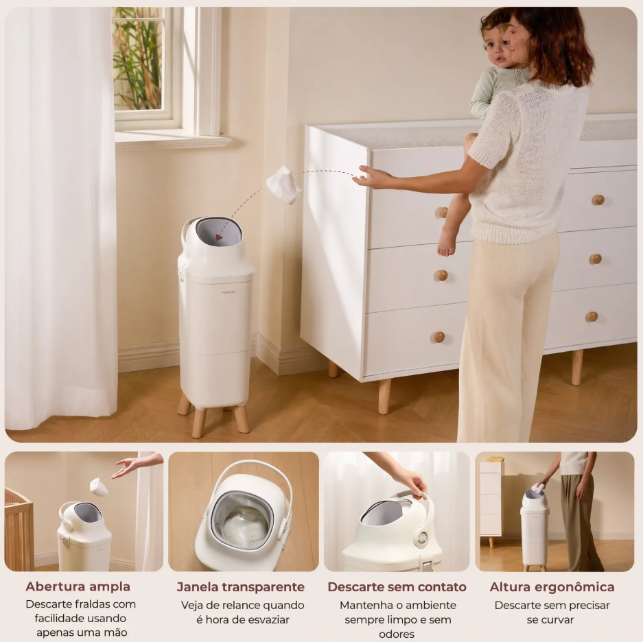 Lixeira Anti Odor com Vedação