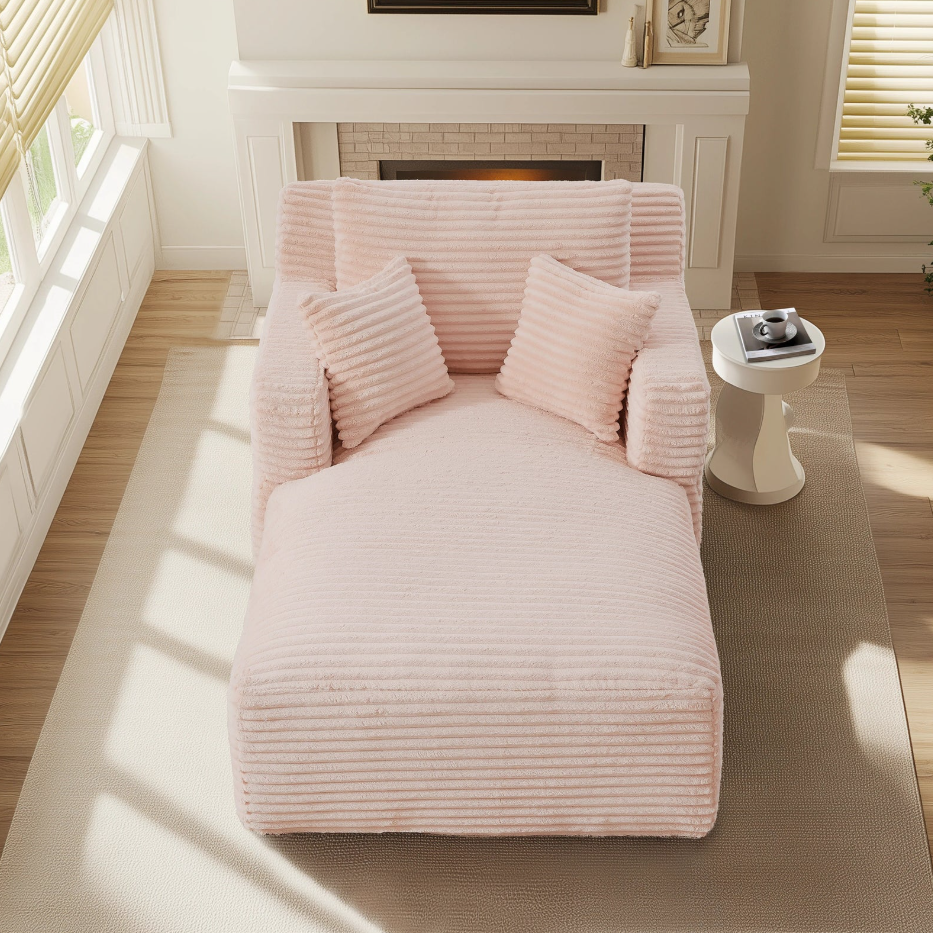 Sofá reclinável moderno com chaise longue