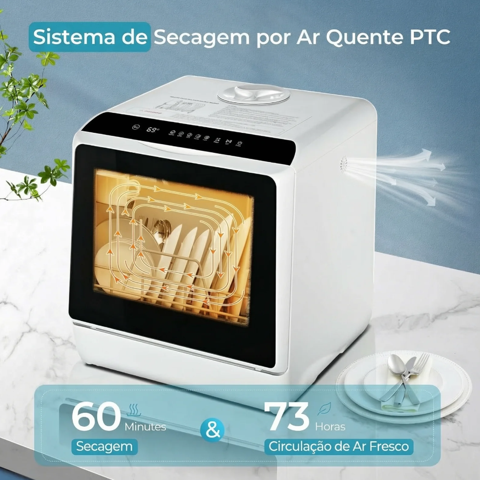 Lava-Louças Portátil de Bancada Ecowasher