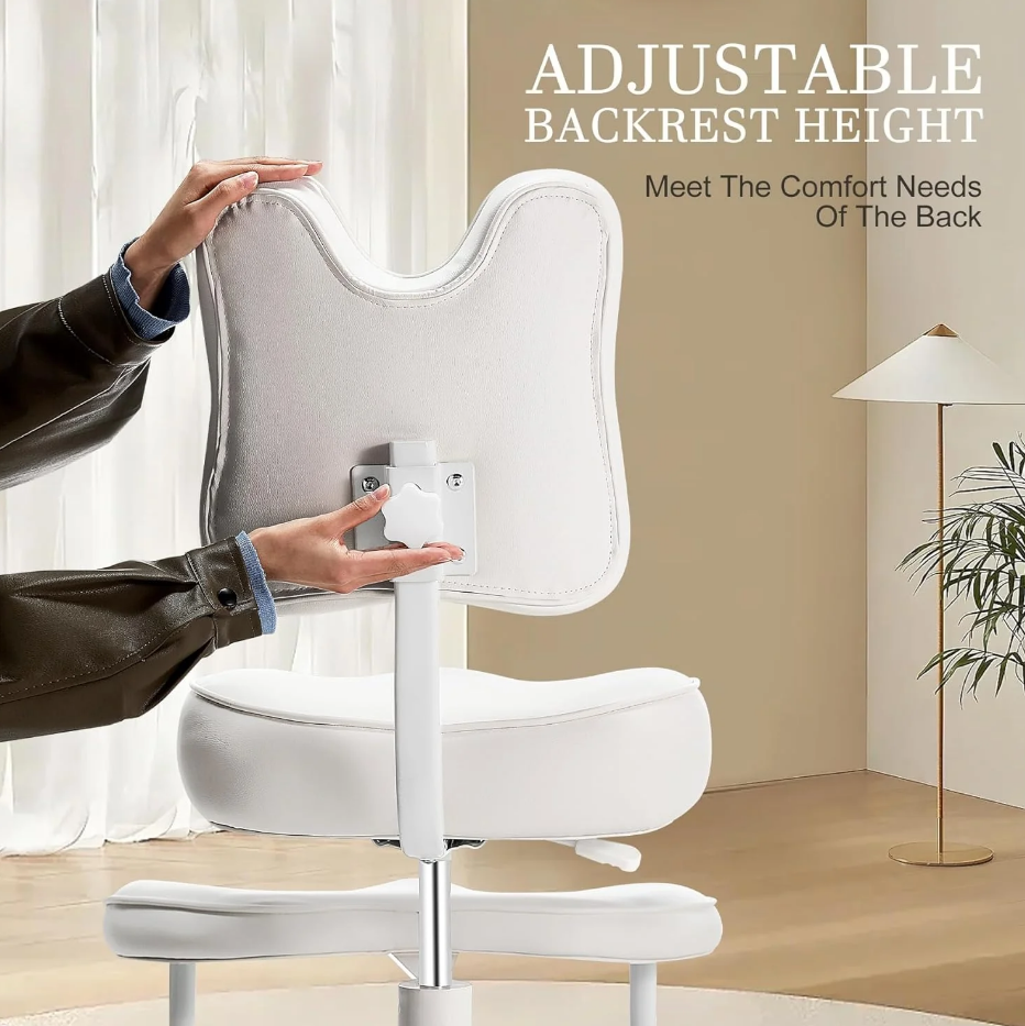 Cadeira ergonômica com pernas cruzadas para escritório em casa
