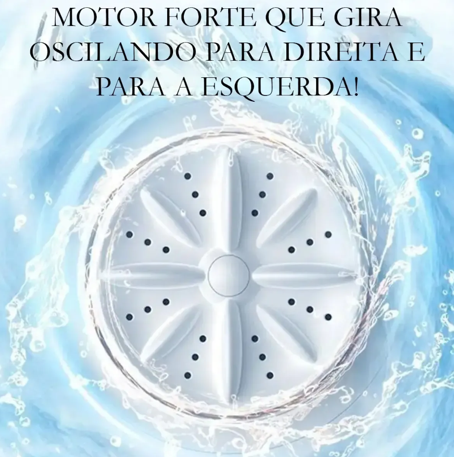 Mini Lava Roupas com Carregamento Usb Portátil aprova de água