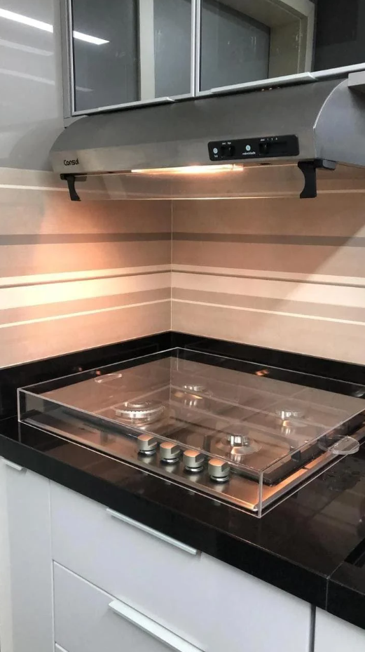 Tampo Para Fogão Cooktop Em Acrílico Cristal