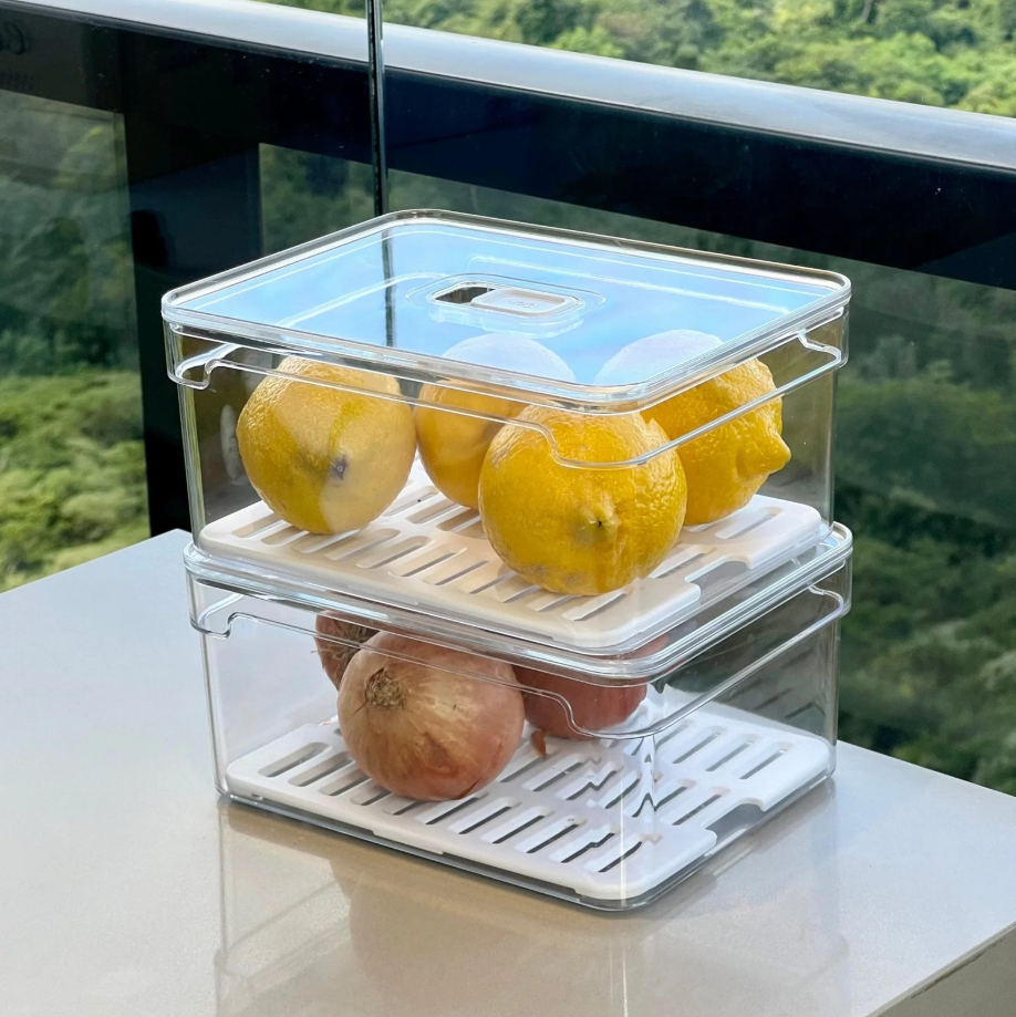 Kit 4 Organizadores Clear Fresh 2,2 Litros