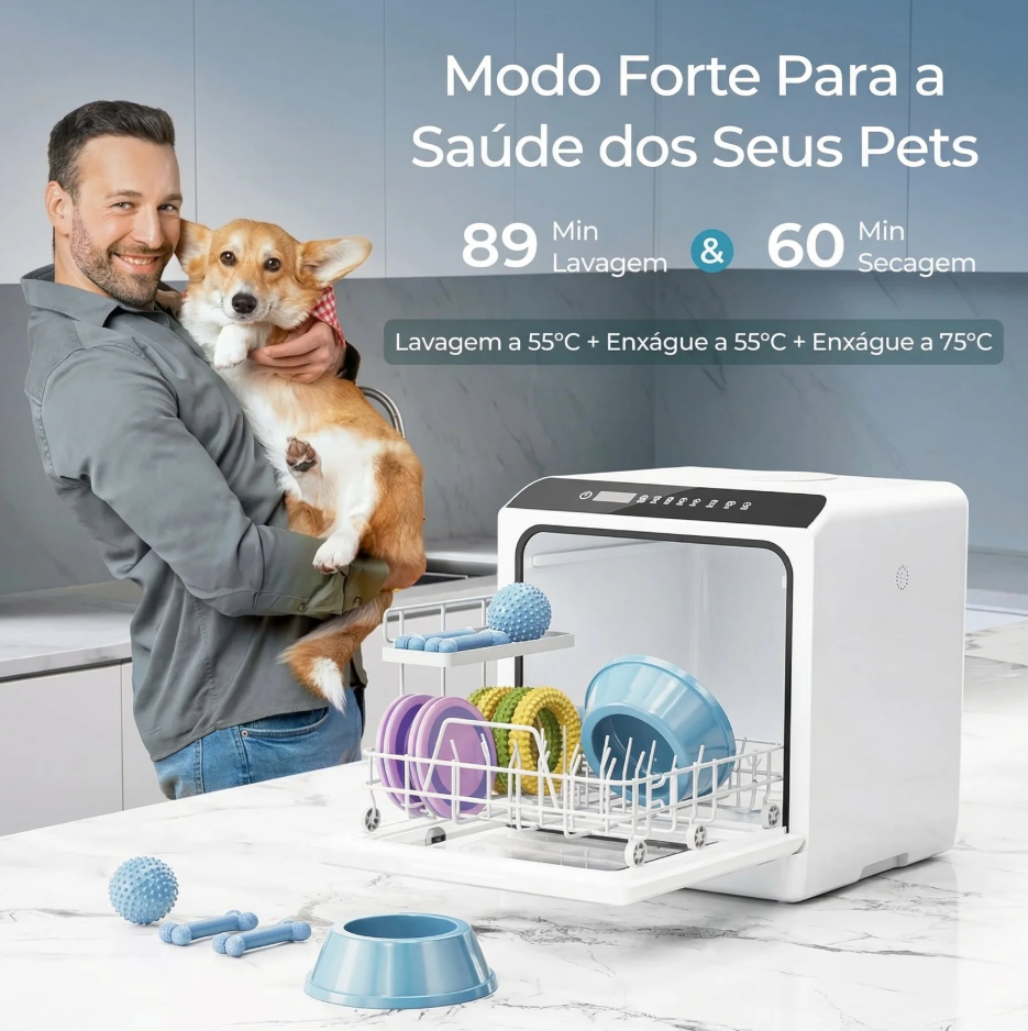 Lava-Louças Portátil de Bancada Ecowasher