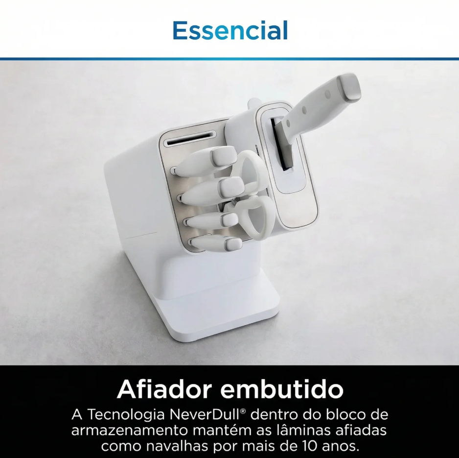 Jogo de Faqueiro com Amolador Semi-Automático