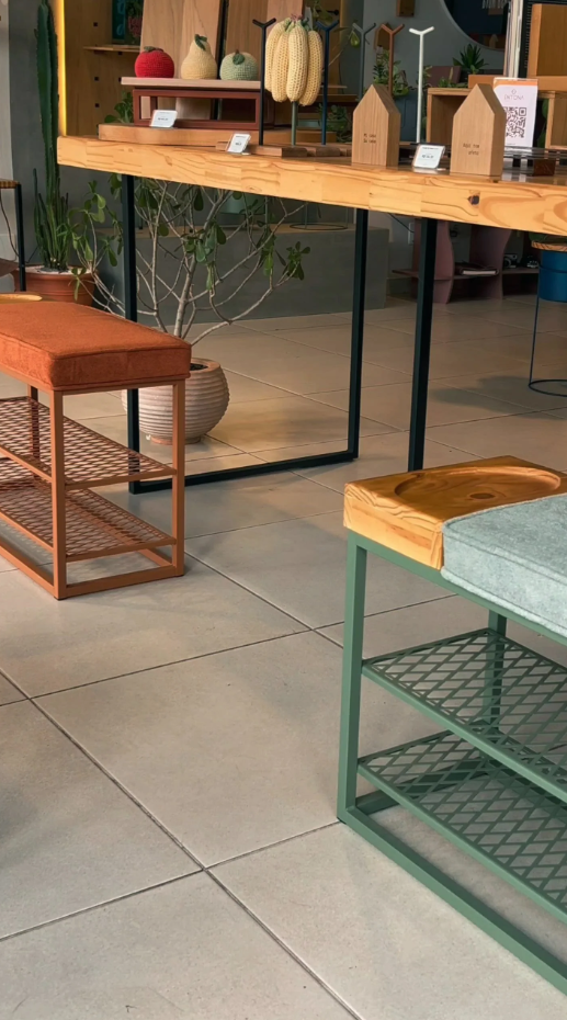 Sapateira Banco Sion Duo - Estofado Bouclé & Organizador