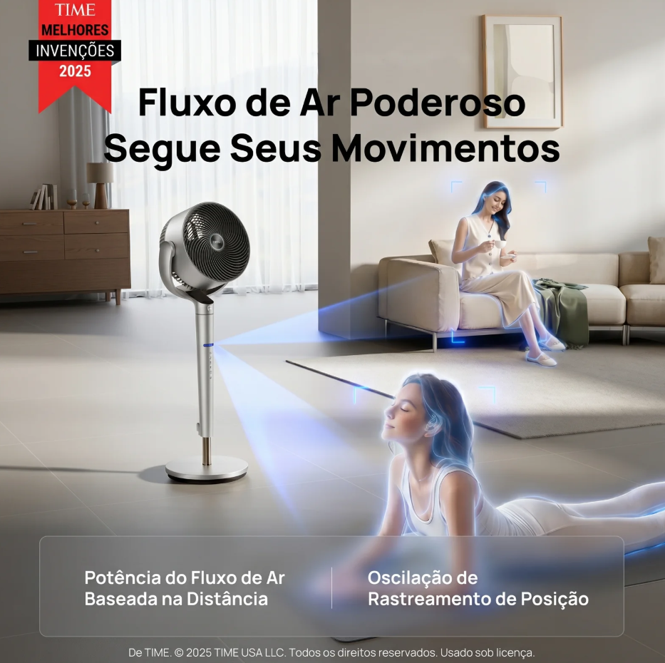 Ventilador TurboWind Wifi + IA Movimento