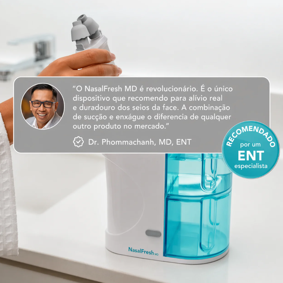 Sistema De Irrigação Nasal Nasalfresh Md Com 30 Pacotes De S
