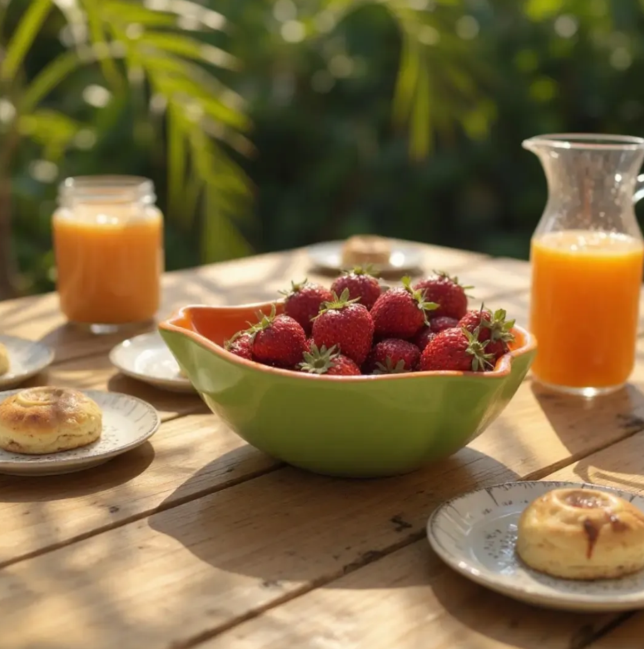 Jogo De 6 Bowls Tigela Formato Aparencia De Fruta Mesa Posta