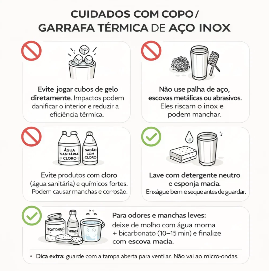 Garrafa Térmica Aço Inoxidavel Copa do Mundo Time Brasil com Medidor De Temperatura Digital 500ml