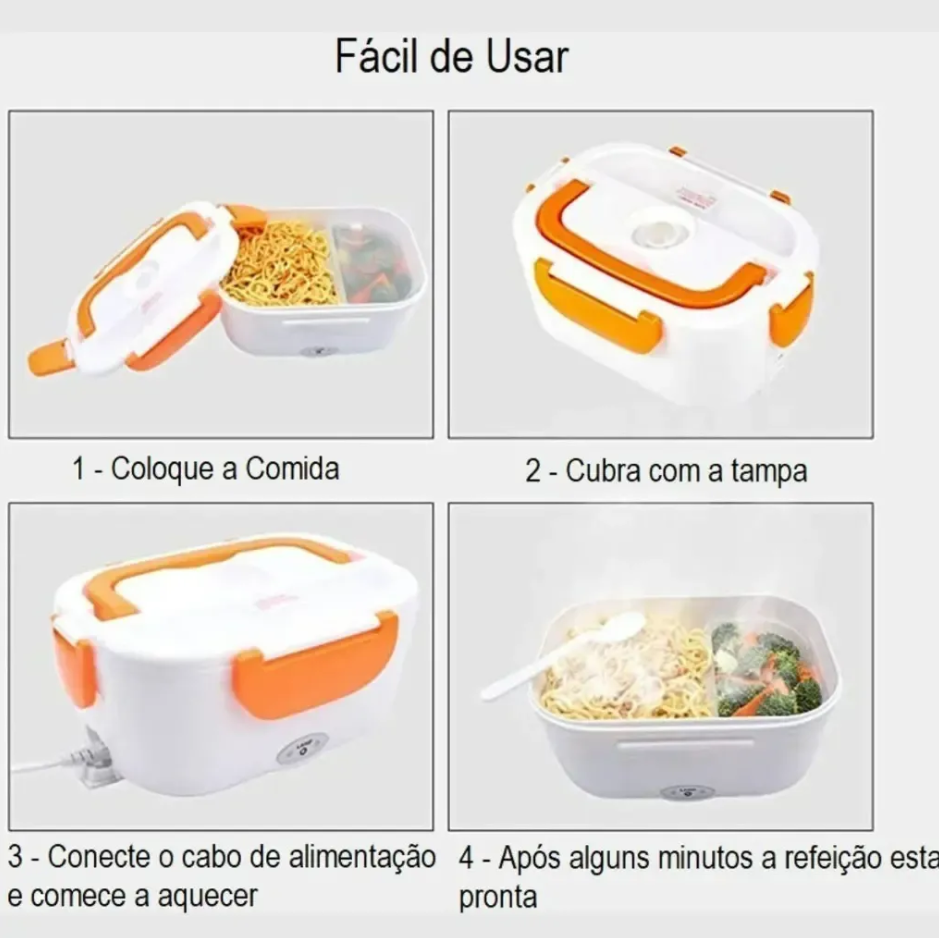 LunchBox Heat™ — Marmita Elétrica Bivolt para Casa e Carro