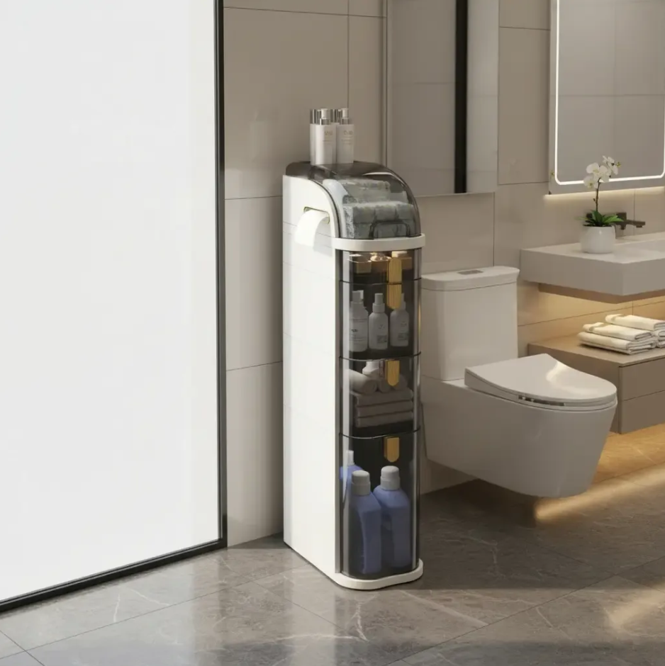Gaveteiro Organizador FlexMove™  Multiuso com Rodinhas para Banheiro, Quarto, Cozinha e Lavanderia