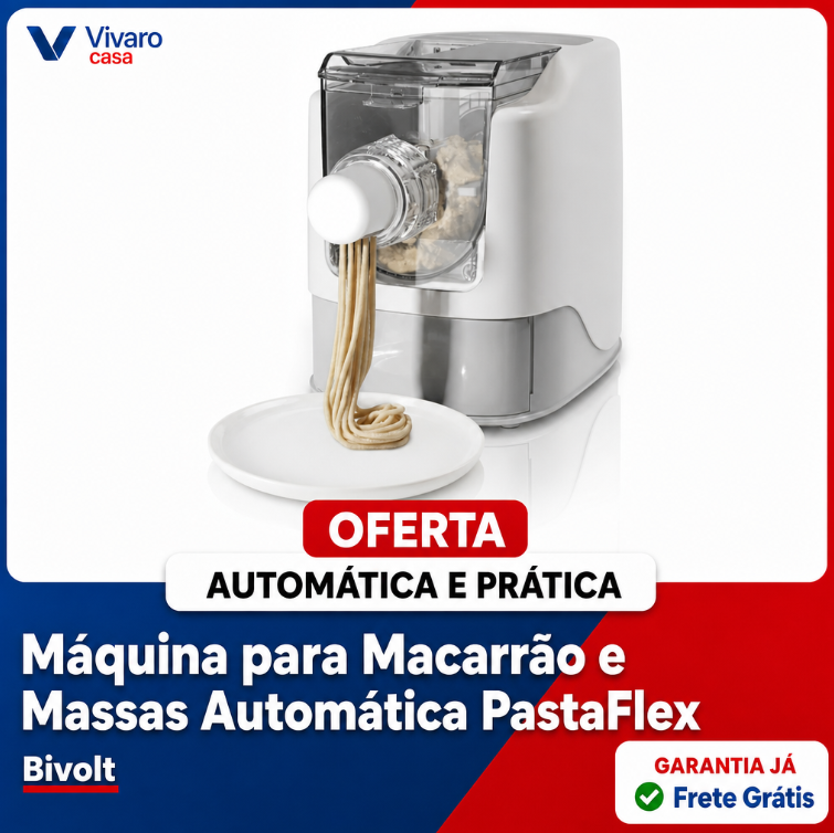 Máquina para Macarrão e Massas Automática PastaFlex - Bivolt